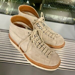 Grenson Suede Annie Monkey Boots Heritage Vintage Style Boots Goodyear Welt